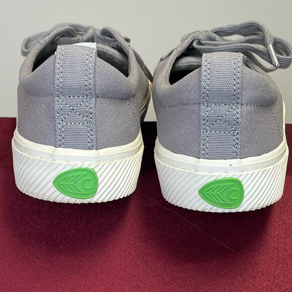 Cariuma OCA Low Grey Canvas Sustainable Organic Vegan Shoes 8.5 - Picture 6 of 9